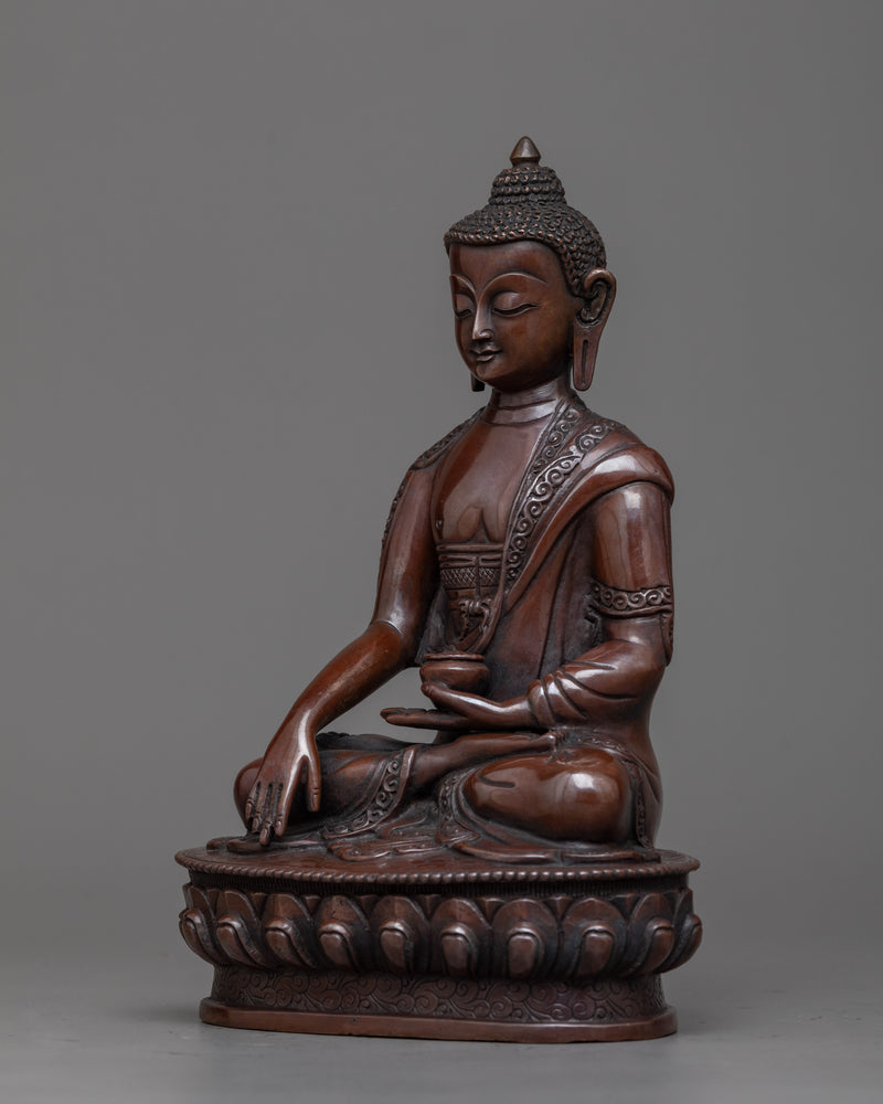 shakyamuni-buddha-oxidized sculpture