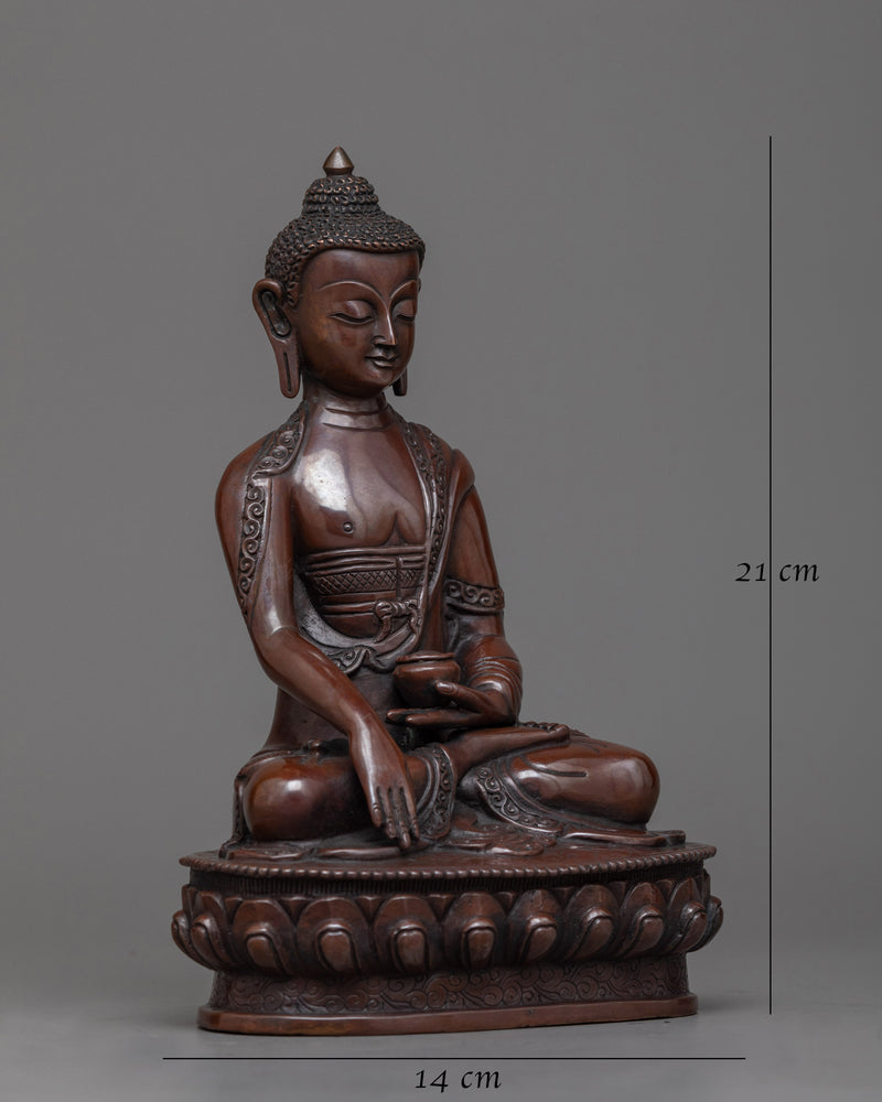 shakyamuni-buddha-oxidized sculpture