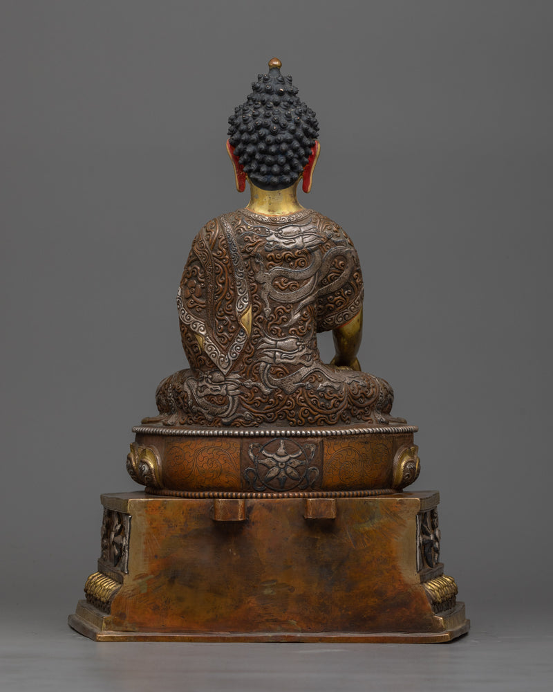 Aksobhya Buddha on Lotus Throne | A Artwork of Spiritual Majesty