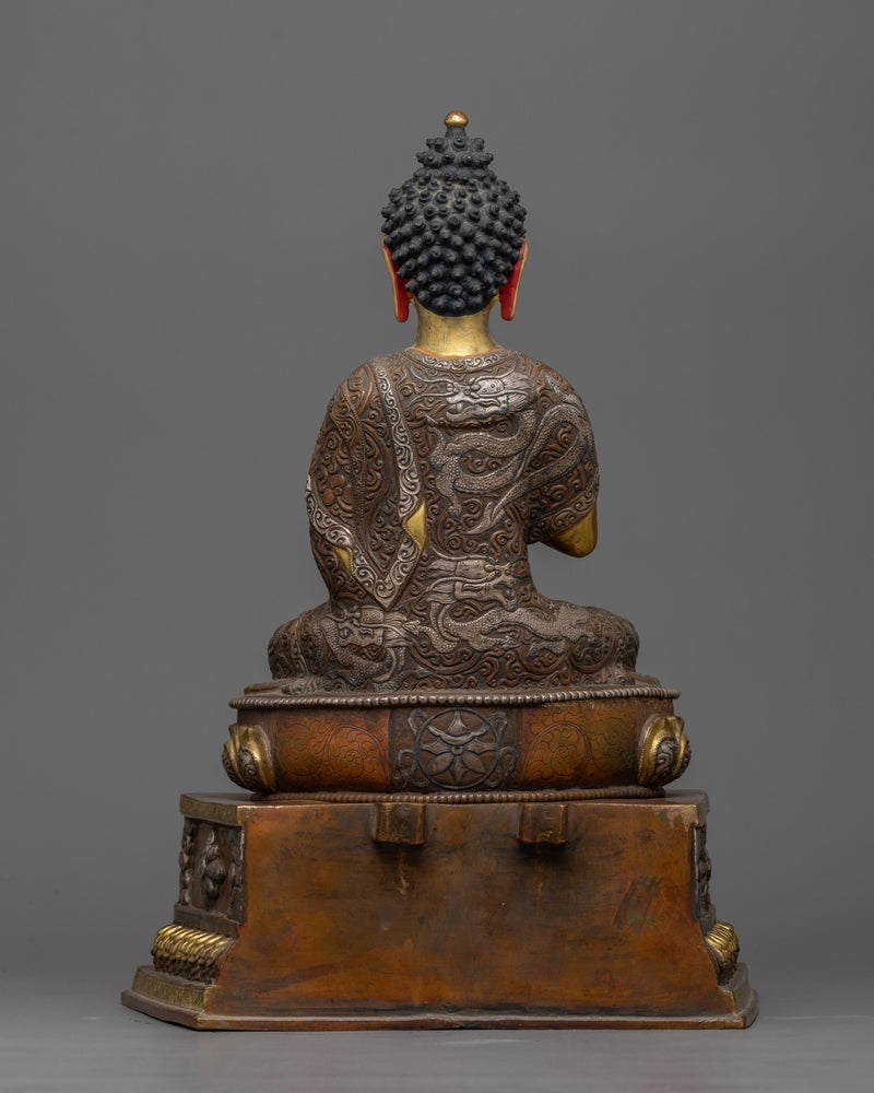 Buddha Vairocana: The Cosmic Illuminator | 24K Gold Gilded Sacred Statue