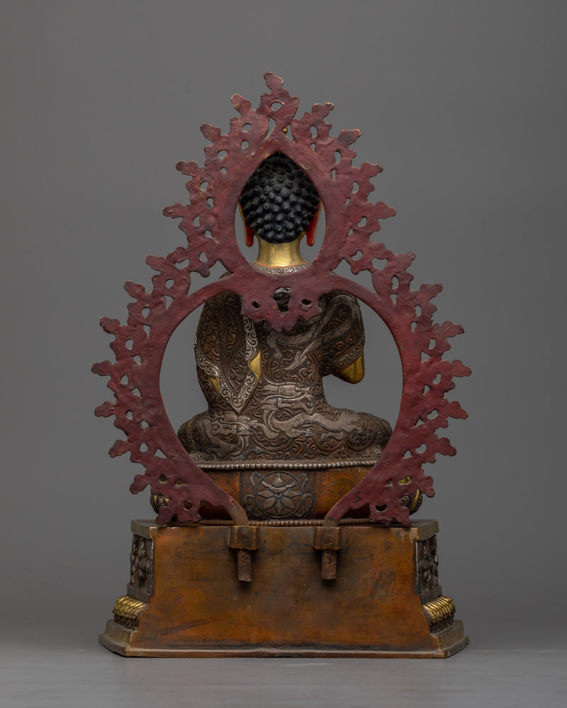 Buddha Vairocana: The Cosmic Illuminator | 24K Gold Gilded Sacred Statue