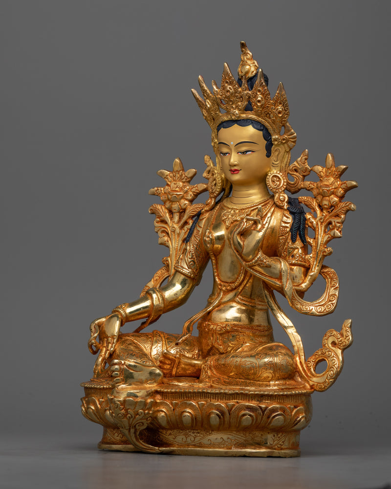 buddhist-green-tara-sculpture-for-shrine