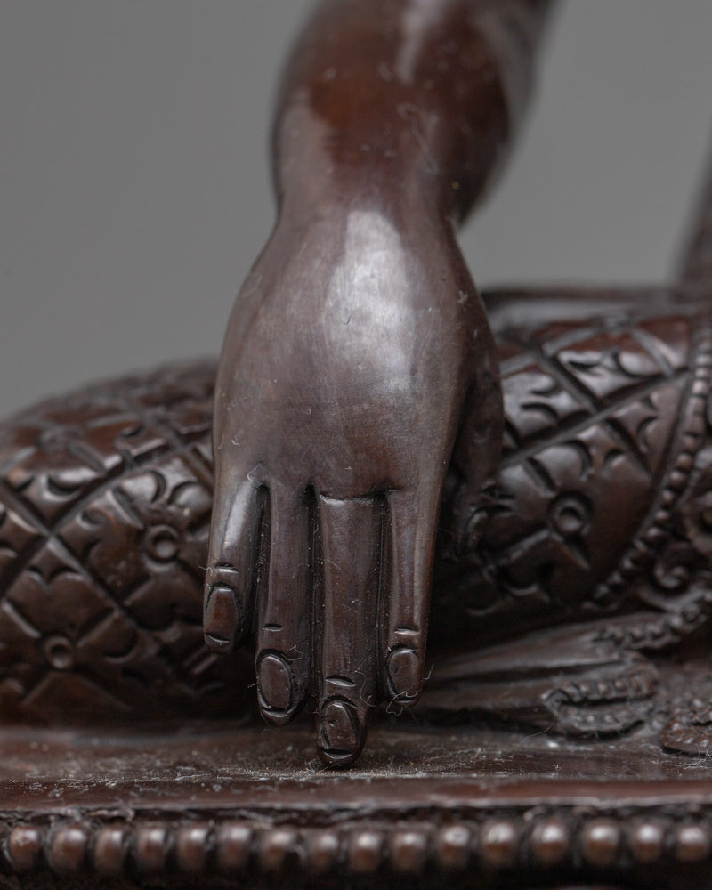 Shakyamuni Buddha: The Enlightened One | Chocolate Oxidized Copper Statue