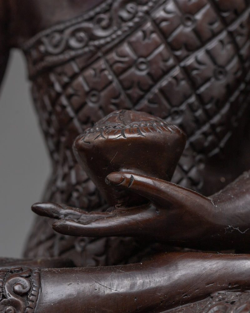 Shakyamuni Buddha: The Enlightened One | Chocolate Oxidized Copper Statue