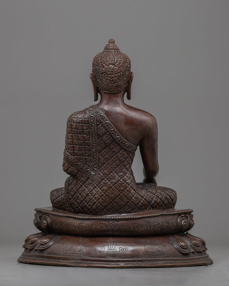 Shakyamuni Buddha: The Enlightened One | Chocolate Oxidized Copper Statue