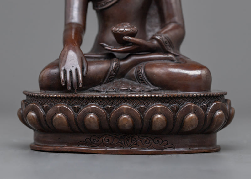 Buddha Shakyamuni: The Enlightened Sage | Oxidized Copper Statue