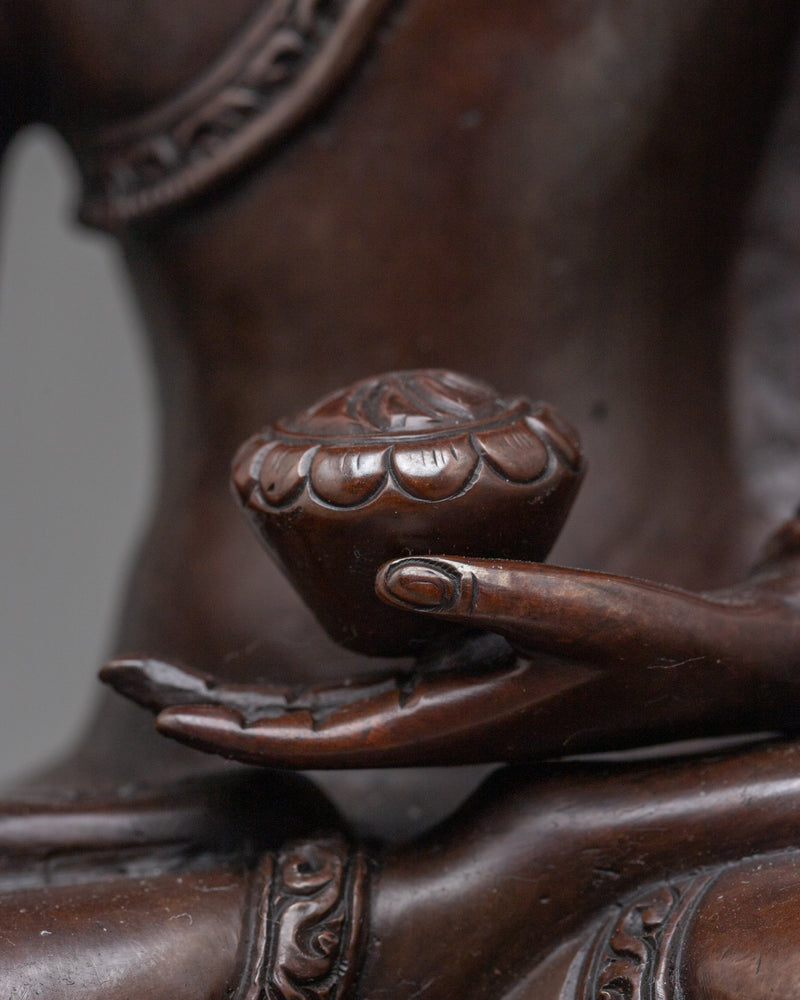 Buddha Shakyamuni: The Enlightened Sage | Oxidized Copper Statue