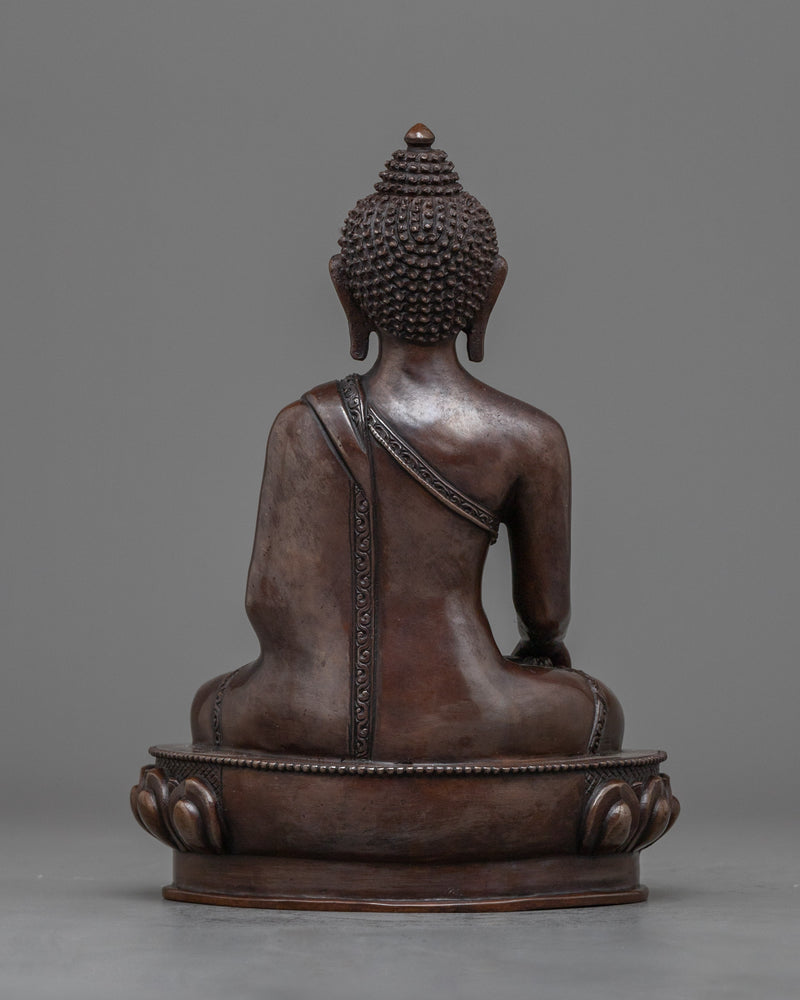 Buddha Shakyamuni: The Enlightened Sage | Oxidized Copper Statue