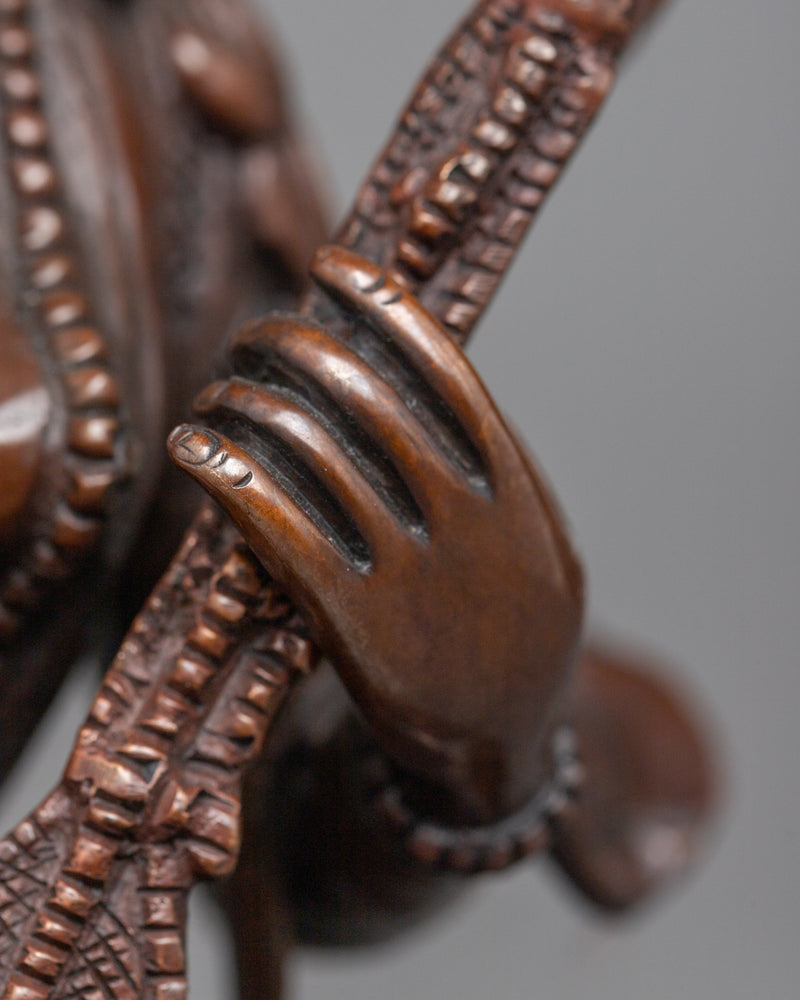 Devi Saraswati: Goddess of Wisdom and Arts | Oxidized Copper Statue