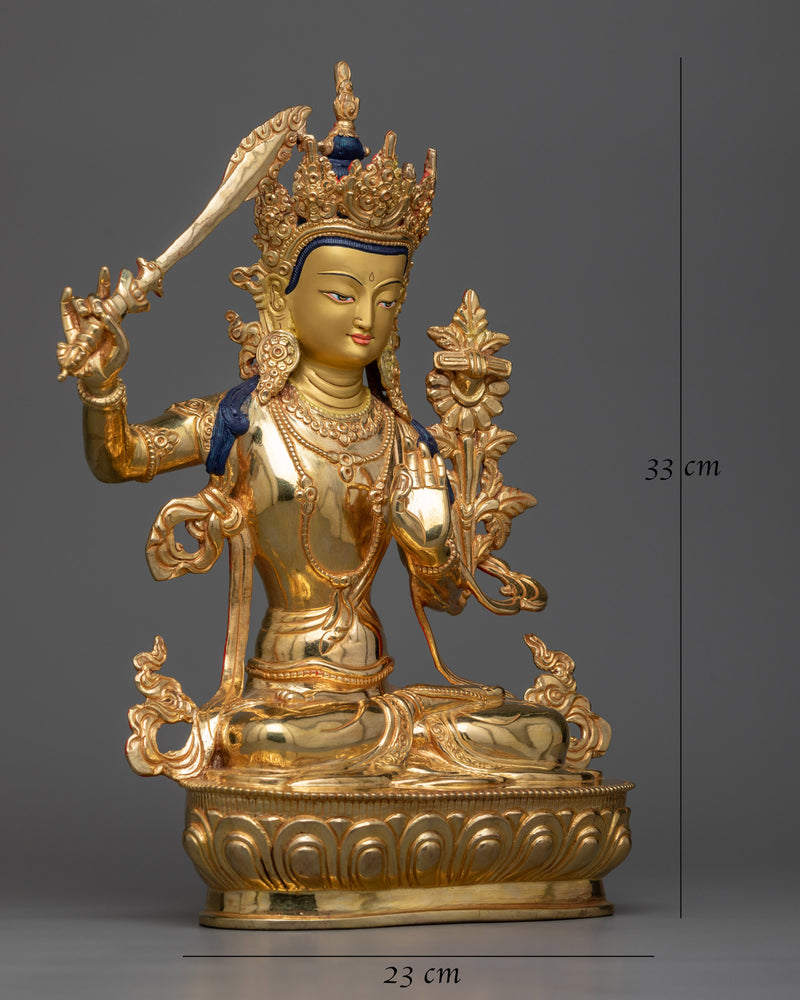 Spiritual Enlightenment with the Noble Manjushri Bodhisattva Statue | Embrace Divine Wisdom