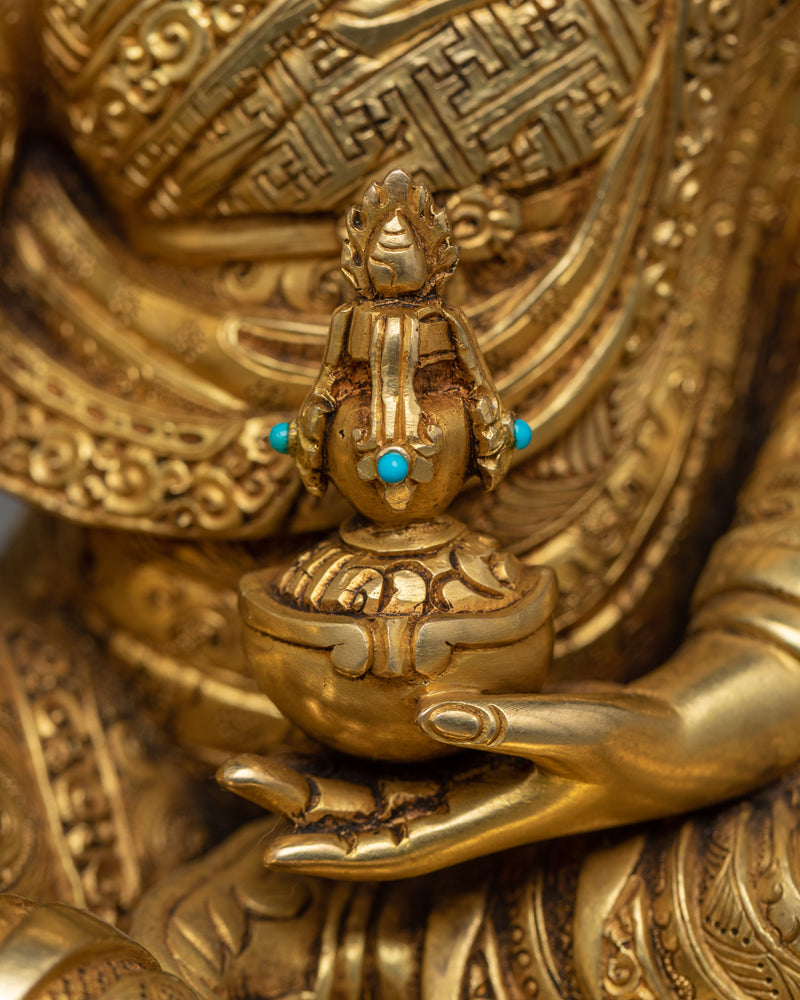 2nd Buddha Guru Rinpoche: The Tantric Master | 24K Gold Gilded Statue