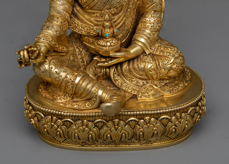 2nd Buddha Guru Rinpoche: The Tantric Master | 24K Gold Gilded Statue