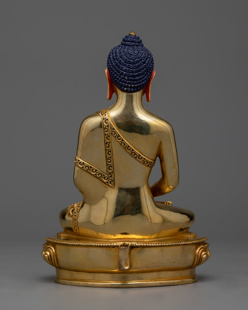 Amitabha Copper Sculpture | The Infinite Light - 24K Gold Gilded Sculpture