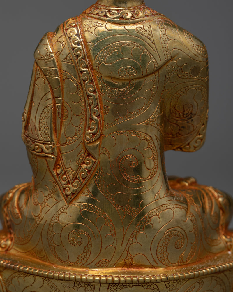 Vairocana Sculpture | The Illuminator - 24K Gold Gilded Sculpture