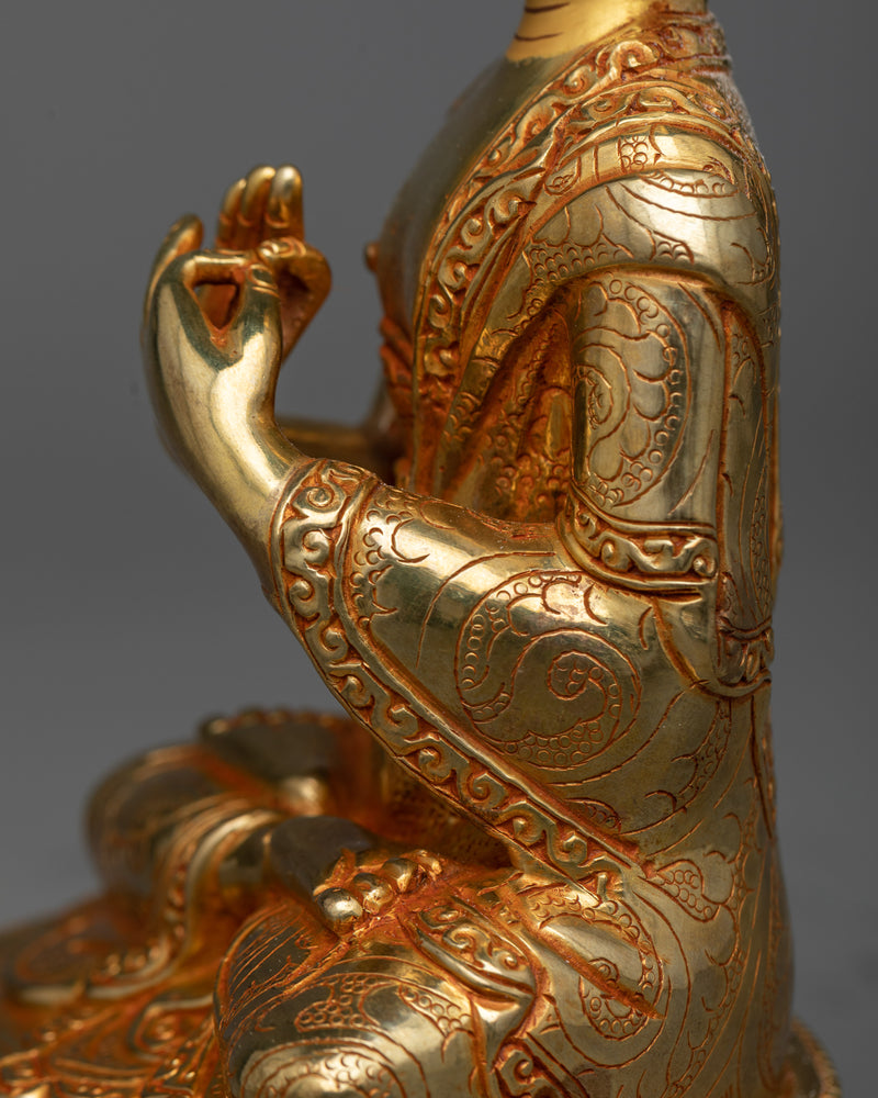 Vairocana Sculpture | The Illuminator - 24K Gold Gilded Sculpture