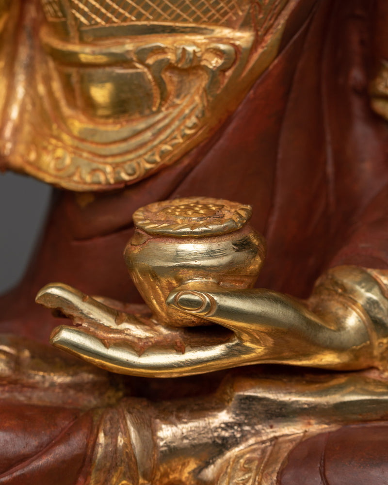 The Shakyamuni Buddha: The Enlightened Sage | 24K Gold Gilded Sculpture