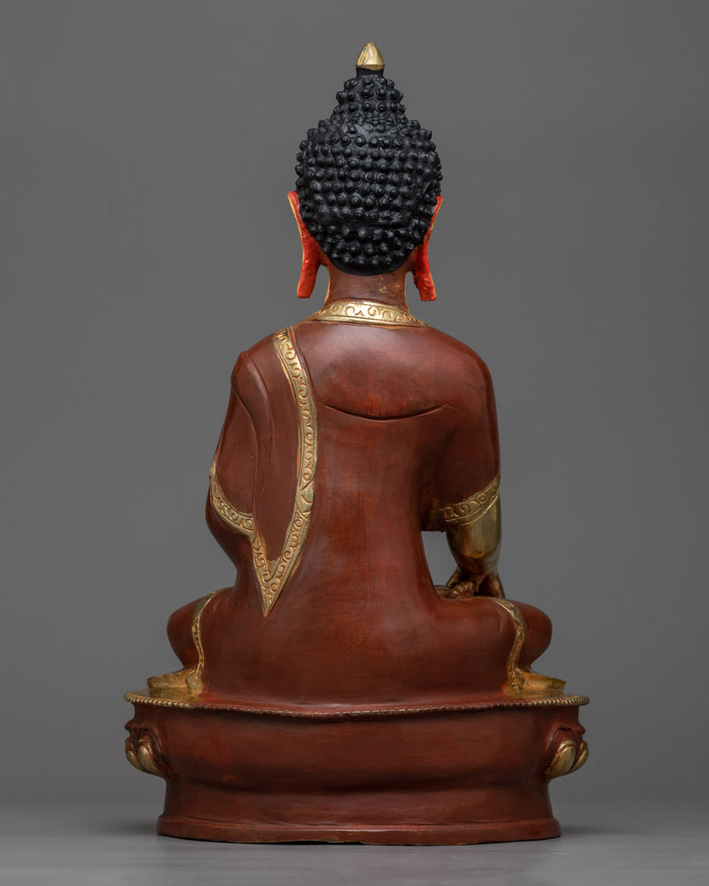 The Shakyamuni Buddha: The Enlightened Sage | 24K Gold Gilded Sculpture