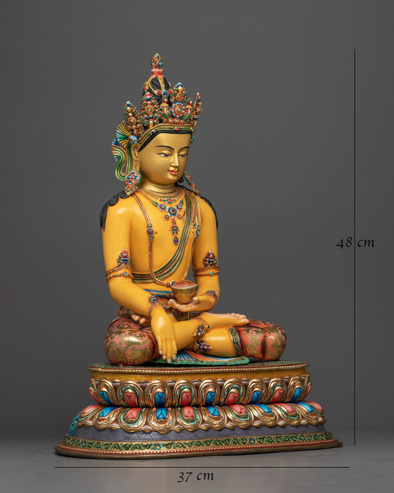 crown-buddha-shakyamuni-sculpture