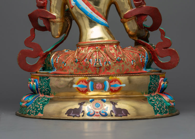 Attractive Green Tara Sculpture | The Compassionate Protector