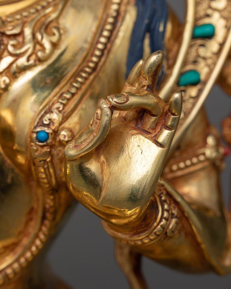 Green Tara Copper Gilt Sculpture | The Compassionate Liberator