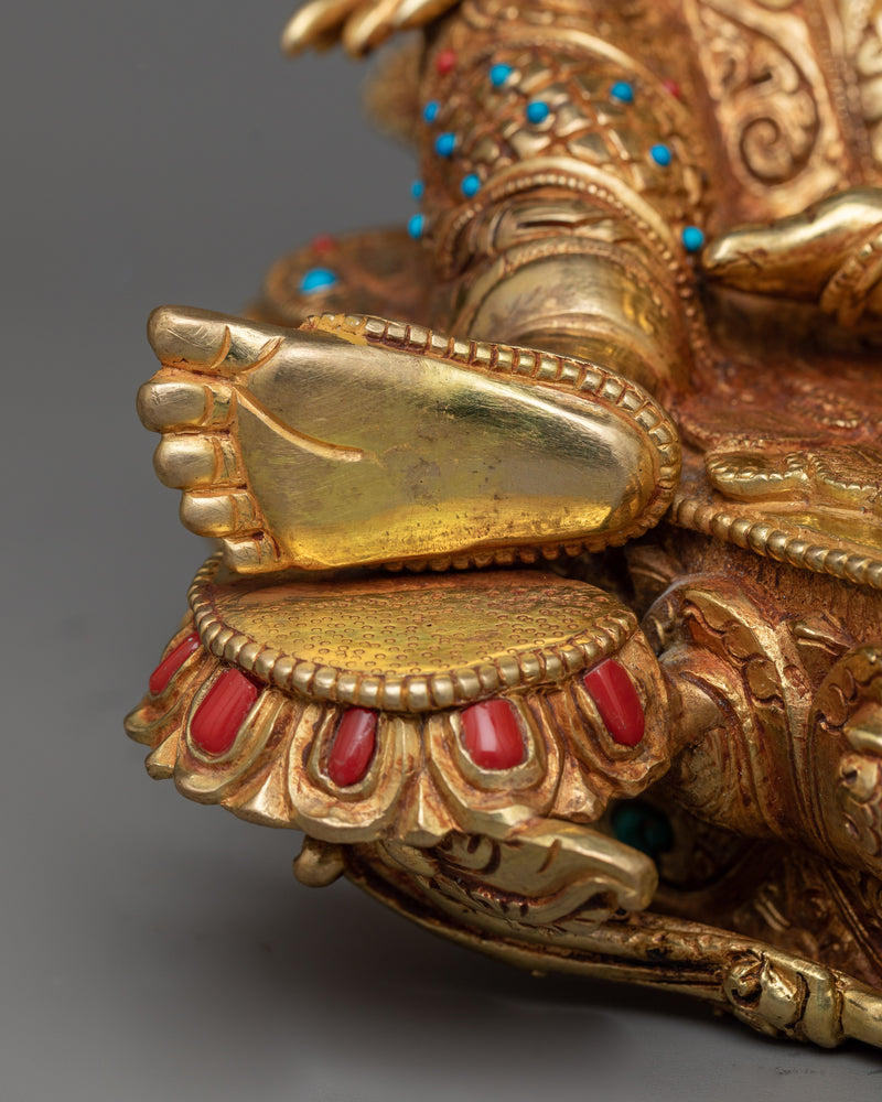 Green Tara Copper Gilt Sculpture | The Compassionate Liberator