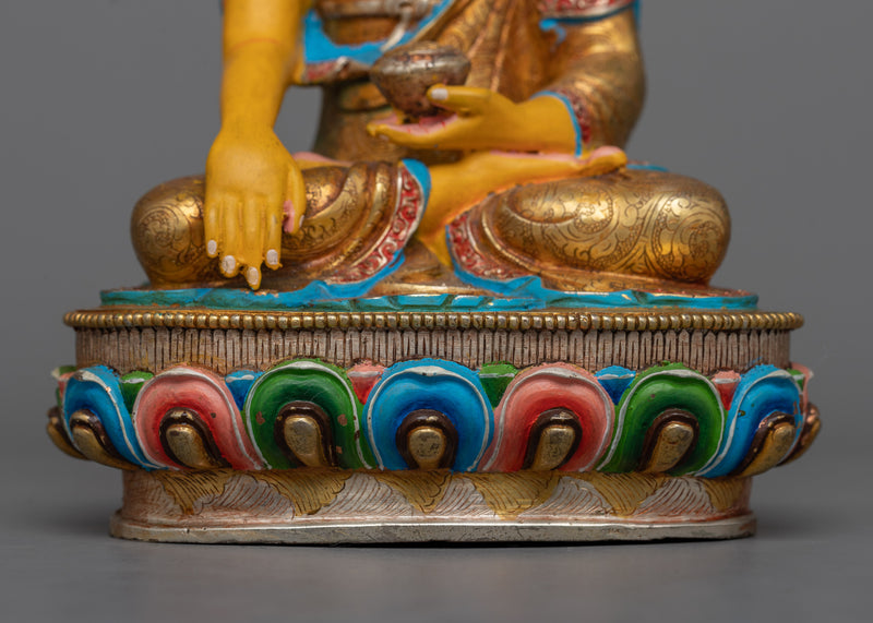 Shakyamuni Buddha Colored Sculpture | The Enlightened Teacher