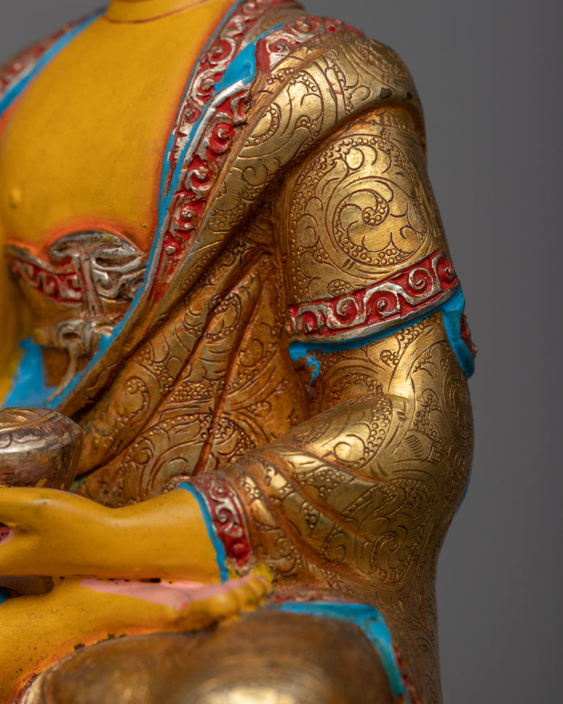 Shakyamuni Buddha Colored Sculpture | The Enlightened Teacher