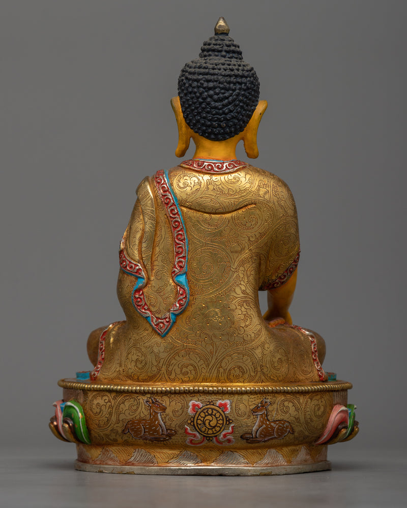 Shakyamuni Buddha Colored Sculpture | The Enlightened Teacher