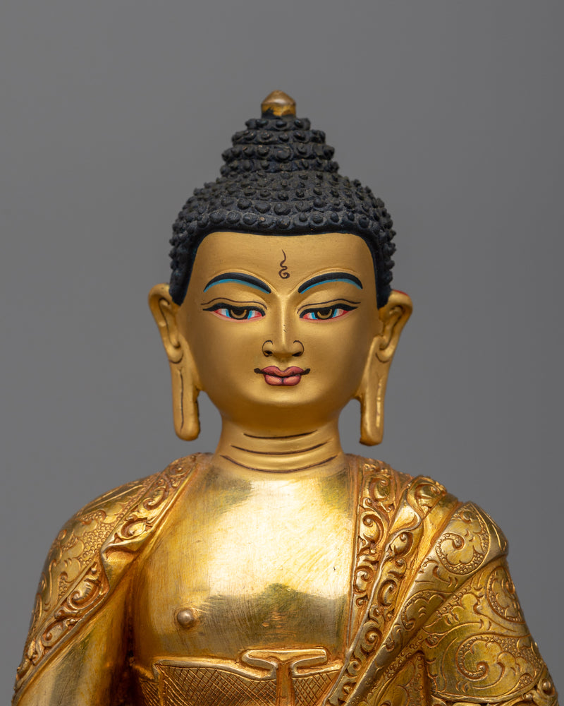 buddha amitabha-gilt sculpture