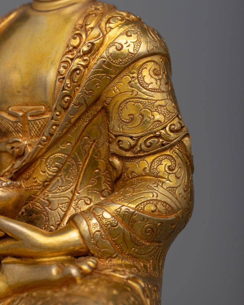 Buddha Amitabha Gilt Sculpture | The Infinite Light - 24K Gold Gilded Sculpture