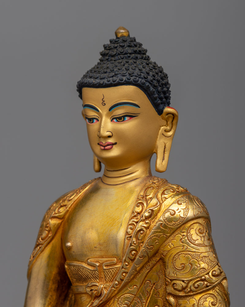 Buddha Amitabha Gilt Sculpture | The Infinite Light - 24K Gold Gilded Sculpture