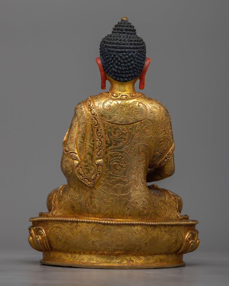 Buddha Amitabha Gilt Sculpture | The Infinite Light - 24K Gold Gilded Sculpture