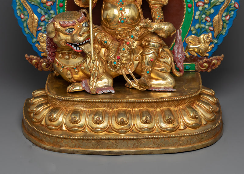 Grand Wealth Deity Namtoshe Sculpture | The Guardian of Prosperity