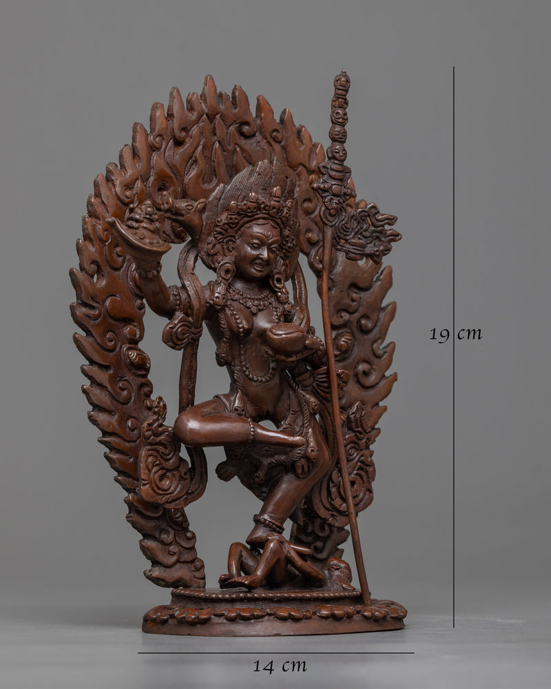 dorje-phagmo-oxidized sculpture