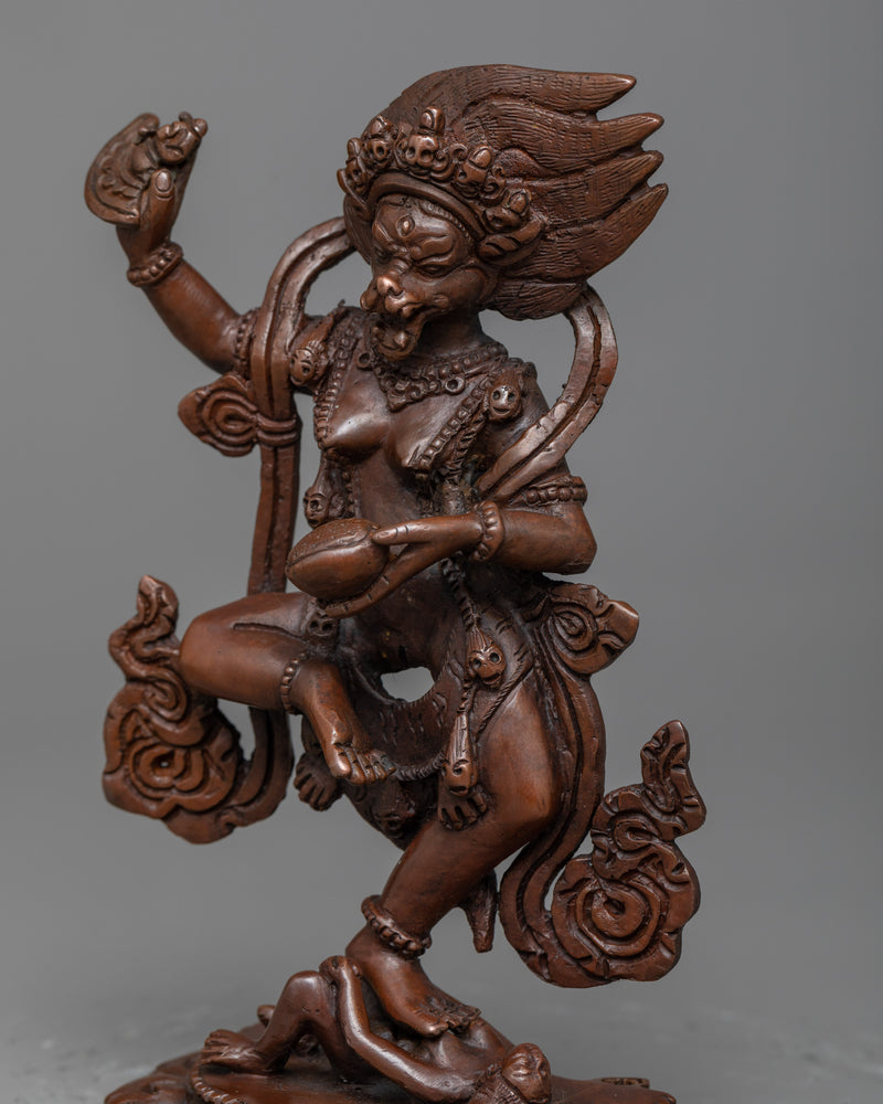 Simhamukha Dakini Sculpture | The Lion-Faced Guardian