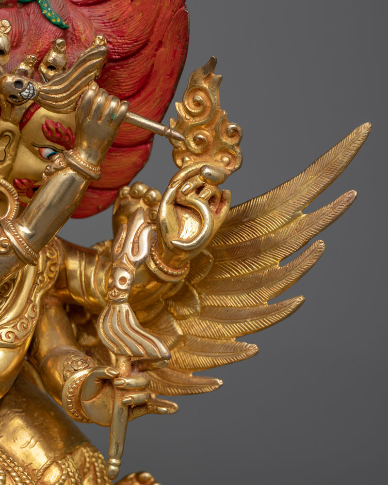 Vajrakilaya Gilt Sculpture | The Deity of Spiritual Transformation