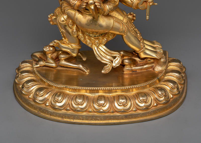 Vajrakilaya Gilt Sculpture | The Deity of Spiritual Transformation