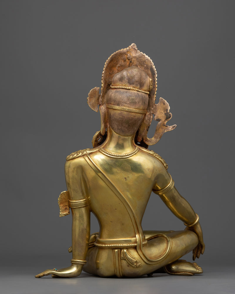 Indra: The King of Gods | 24K Gold Gilded Sculpture