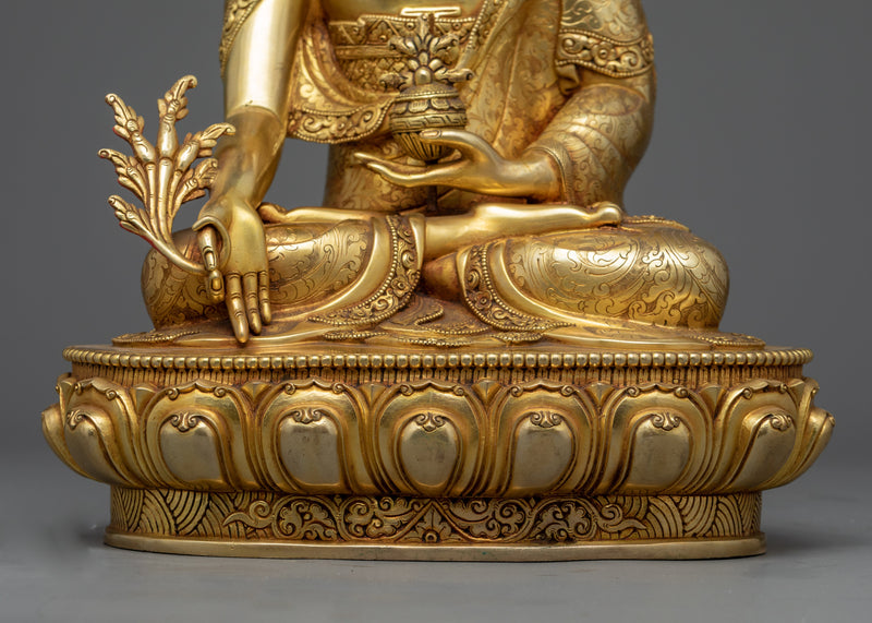 Copper Sculpture of Medicine Buddha |The Healer of Body and Spirit