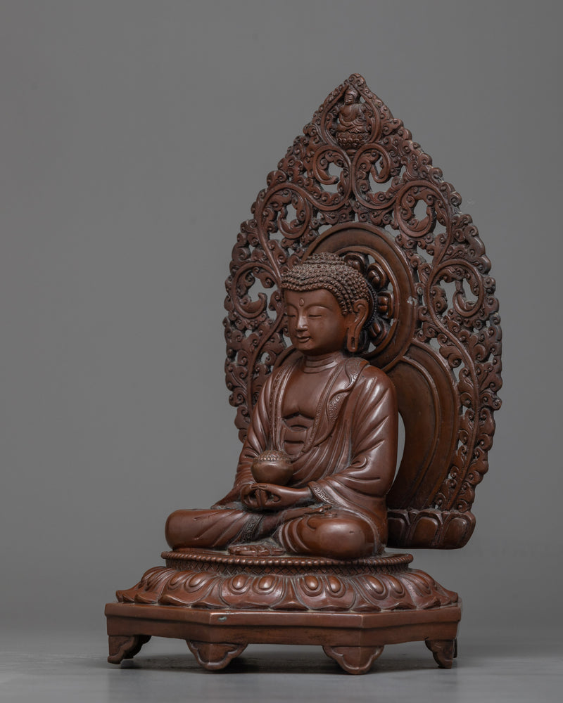 sculpture of amitabha-buddha