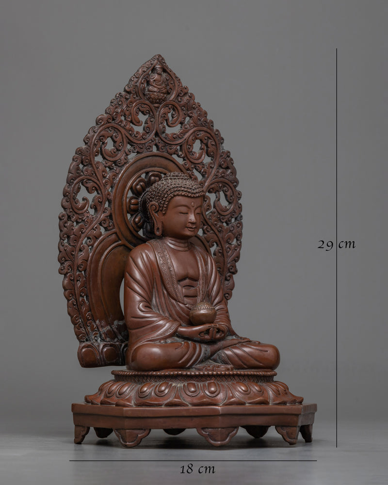 sculpture of amitabha-buddha