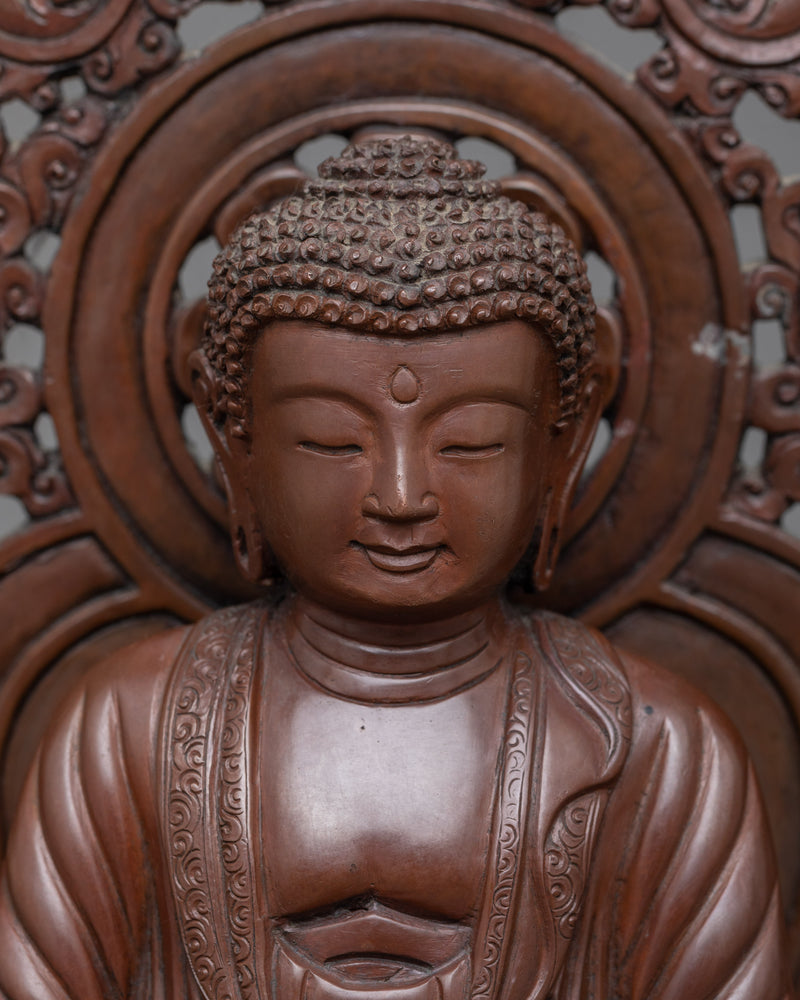 sculpture of amitabha-buddha