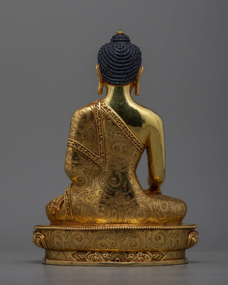 Buddha Shakyamuni Gilt Copper Statue | Illumination Through Art