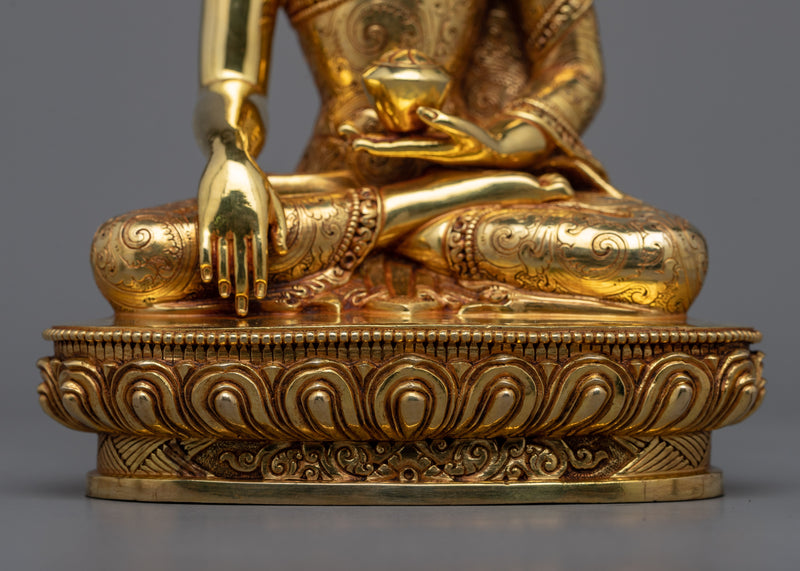 Buddha Shakyamuni Gilt Copper Statue | Illumination Through Art