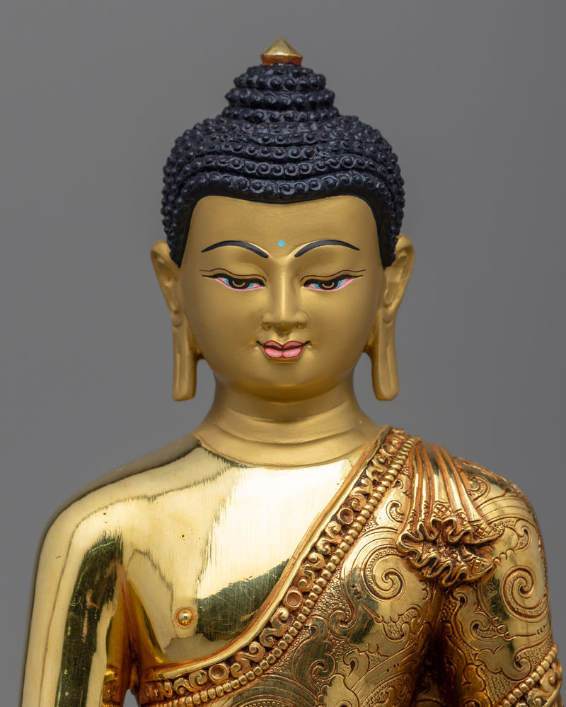 buddha-shakyamuni-gilt copper statue