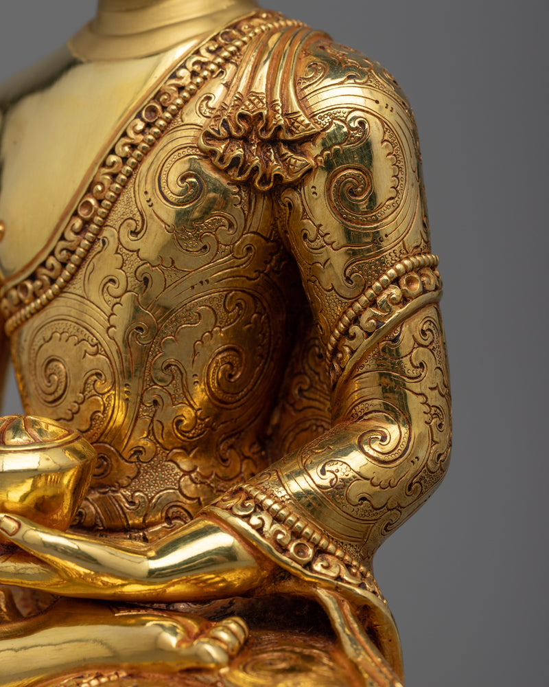 Buddha Shakyamuni Gilt Copper Statue | Illumination Through Art