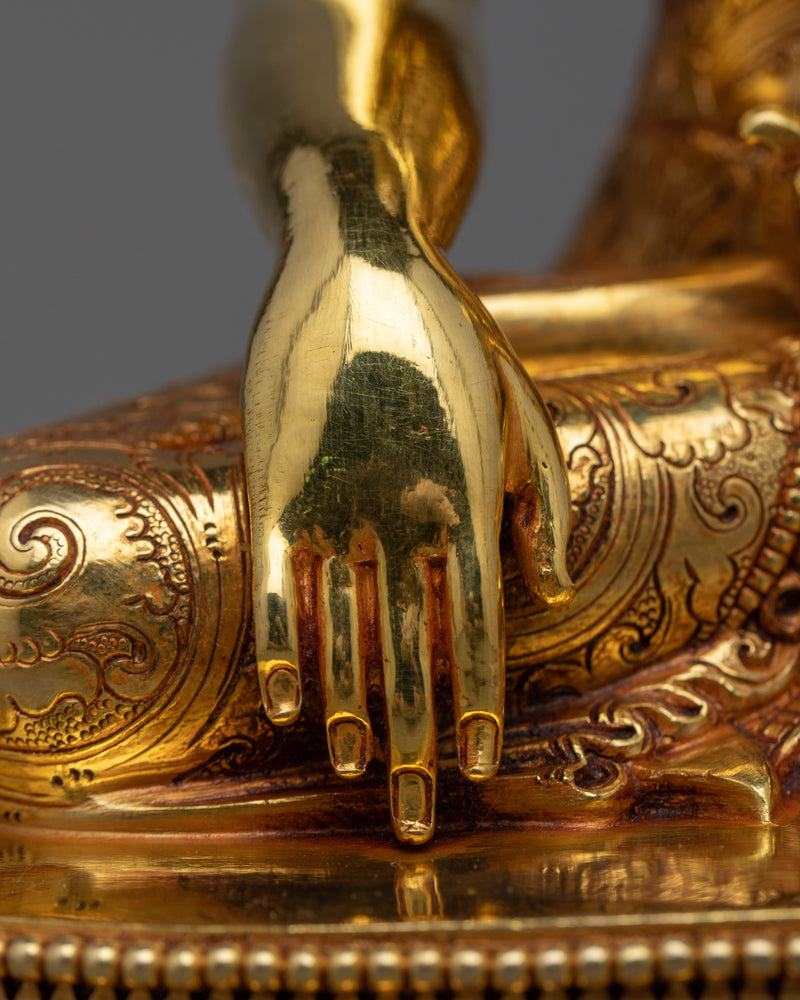 Buddha Shakyamuni Gilt Copper Statue | Illumination Through Art