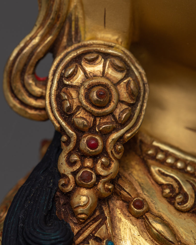 Divine Vajrasato Triple-Gilded Statue | Purity and Transformation Embodied