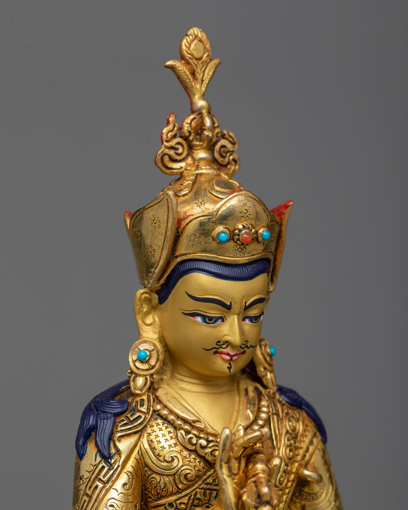 Sacred Guru Rinpoche Lotus-Born Sculpture | Manifestation of Enlightenment