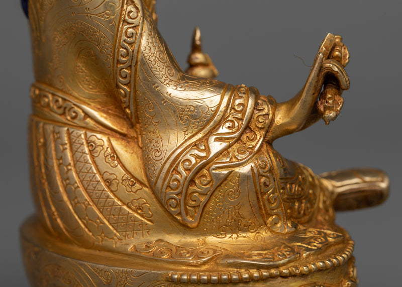 Sacred Padmasambhava Copper Sculpture | Illuminator of the Himalayas